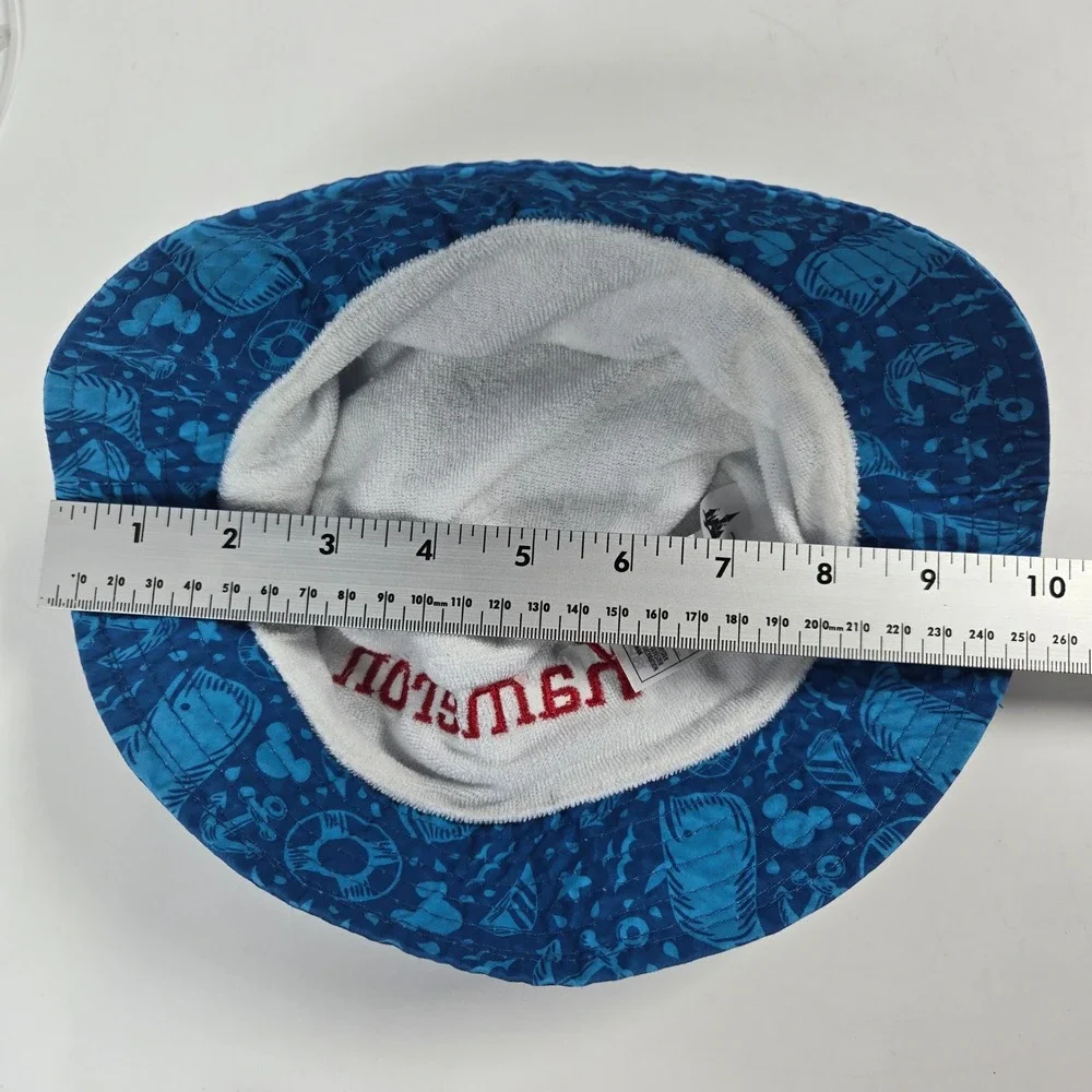 Disney Parks Bucket Hat Toddler 52cm Blue Mickey Mouse Nautical Sailor Kameron